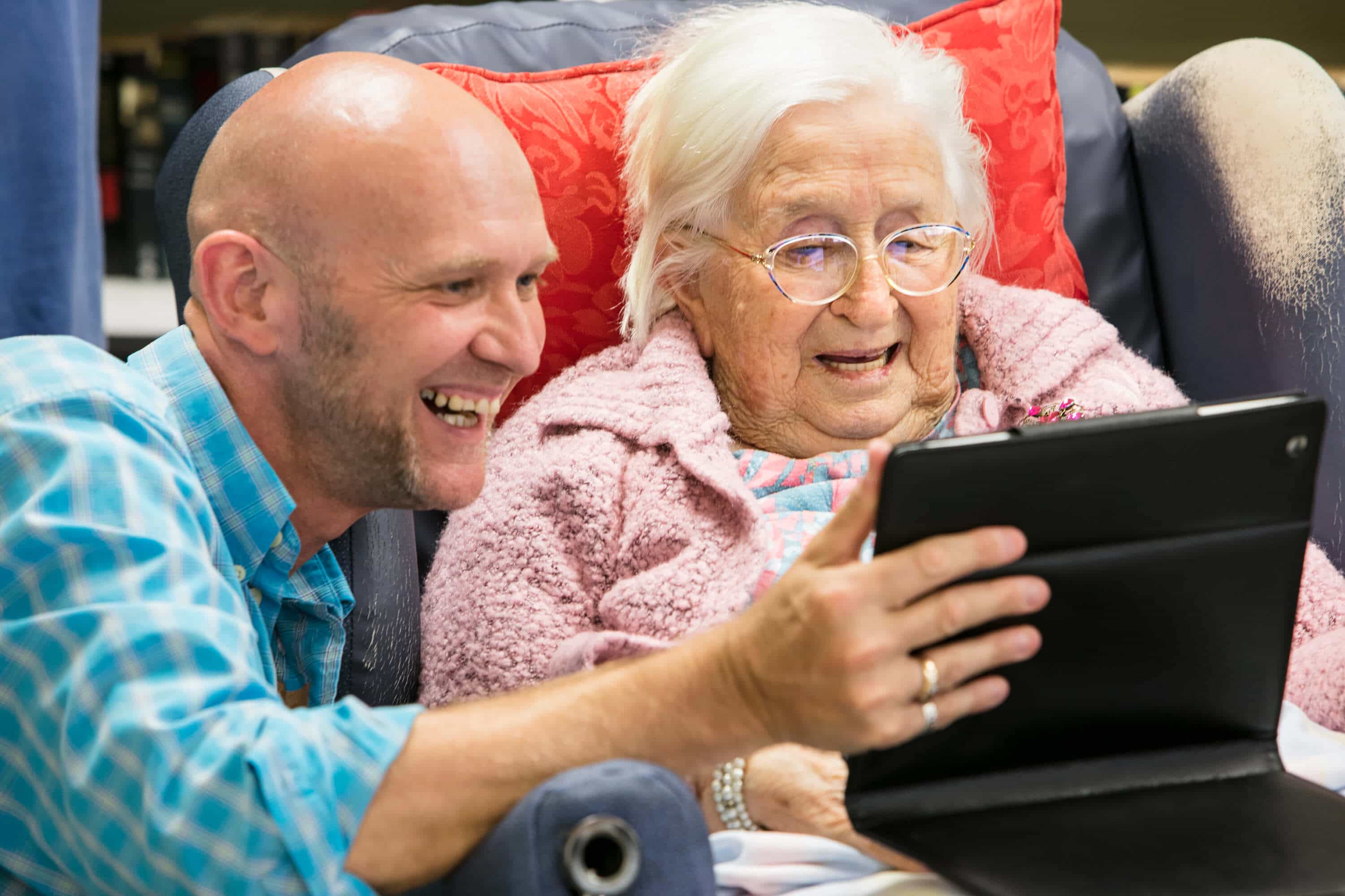 Skype with family to feel more connected