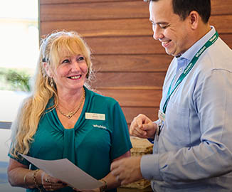 Admin workers at Whiddon home