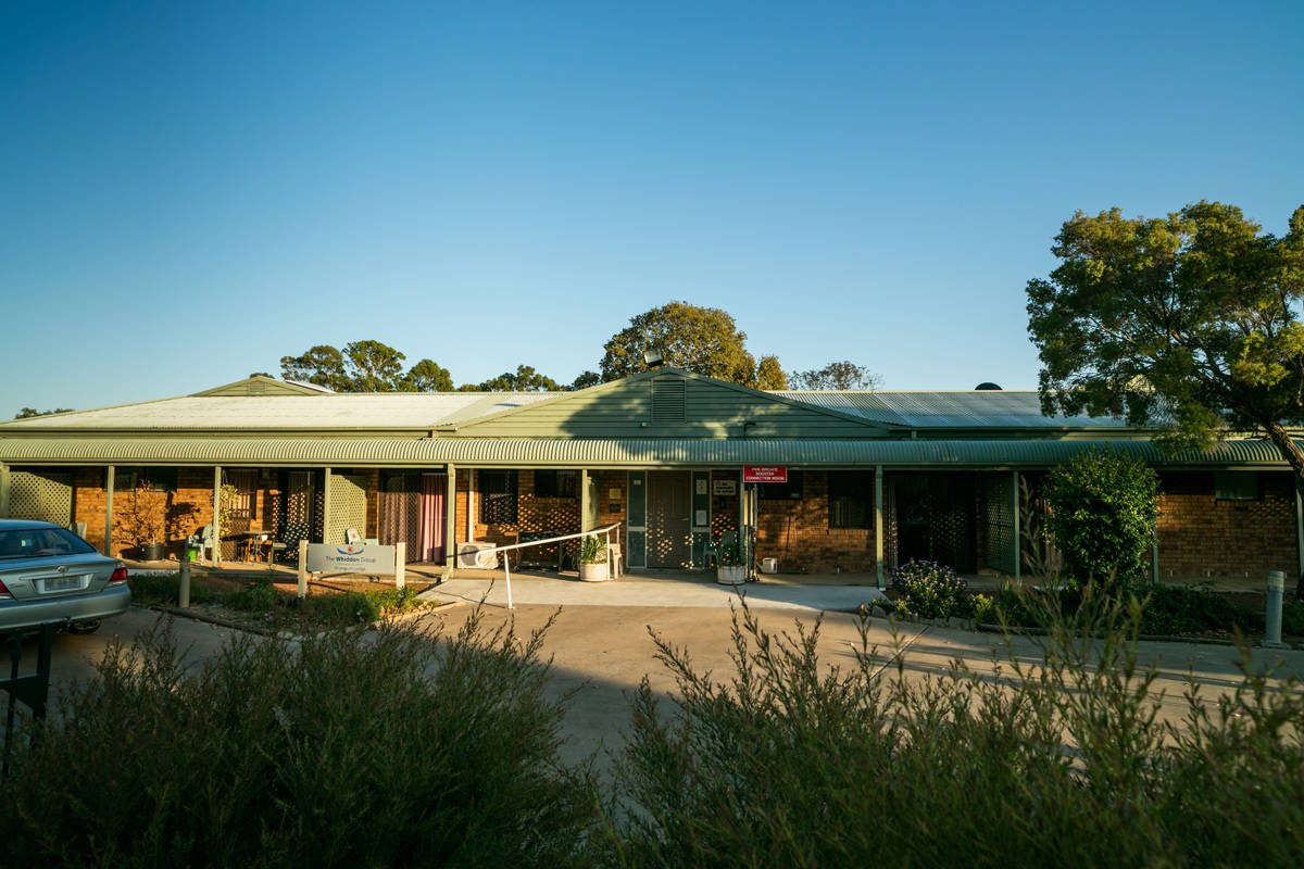 The welcoming front entrance at Whiddon Bourke located in rural NSW.