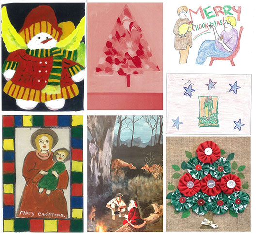 Christmas Cards Collage