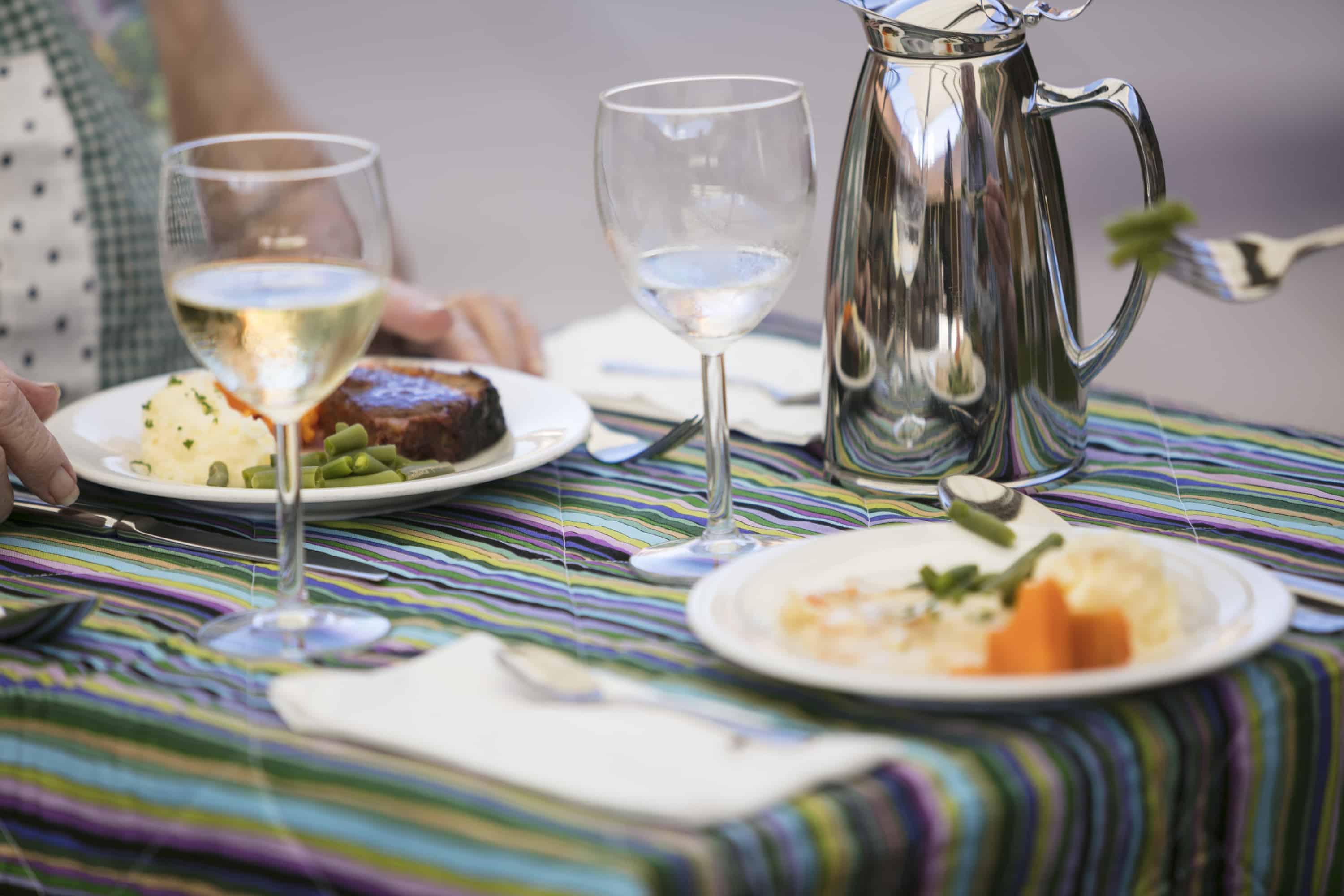 A delicious and healthy meal served at Whiddon Easton Park, an aged care home in Glenfield.