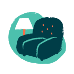 A couch icon.