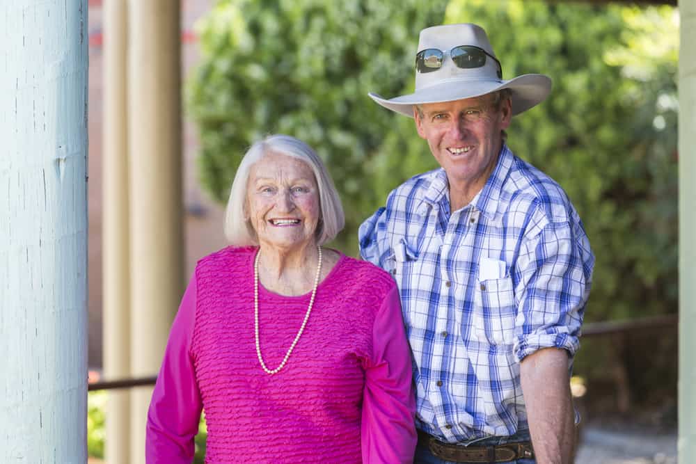 Two residents enjoying time together at Whiddon Redhead, an aged care home found in Newcastle, NSW.