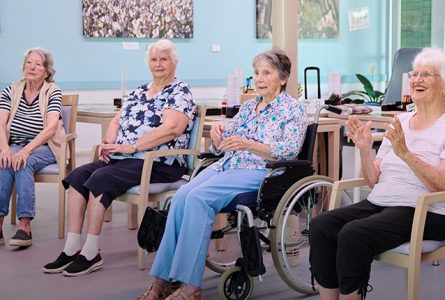 residents enjoying activities