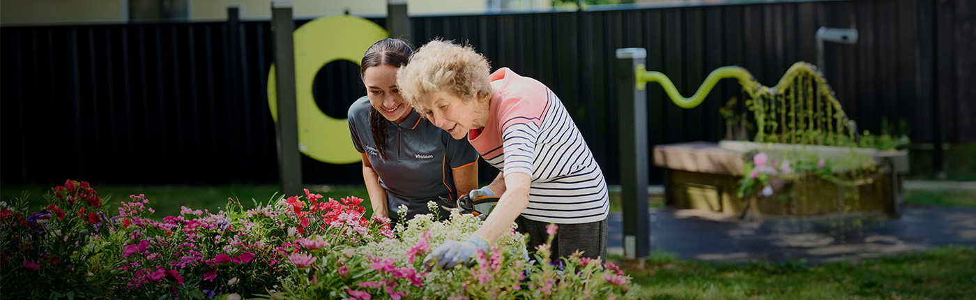 whiddon employee resident gardening