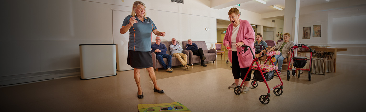 resident employee games group fun