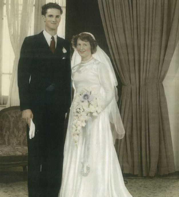 Bill and Hazel's wedding photograph.