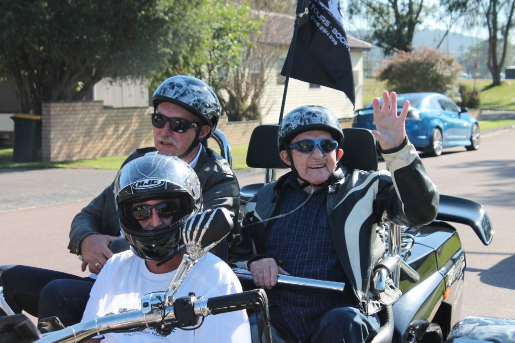 Whiddon residents enjoying a highway ride together as part of Whiddon's Best Week program.