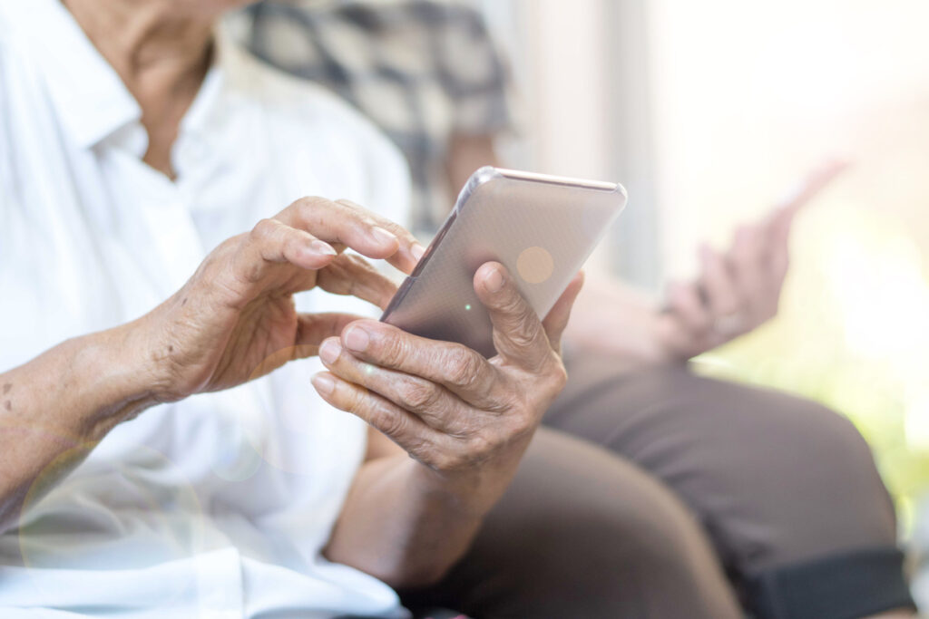 older adults using aged care technology